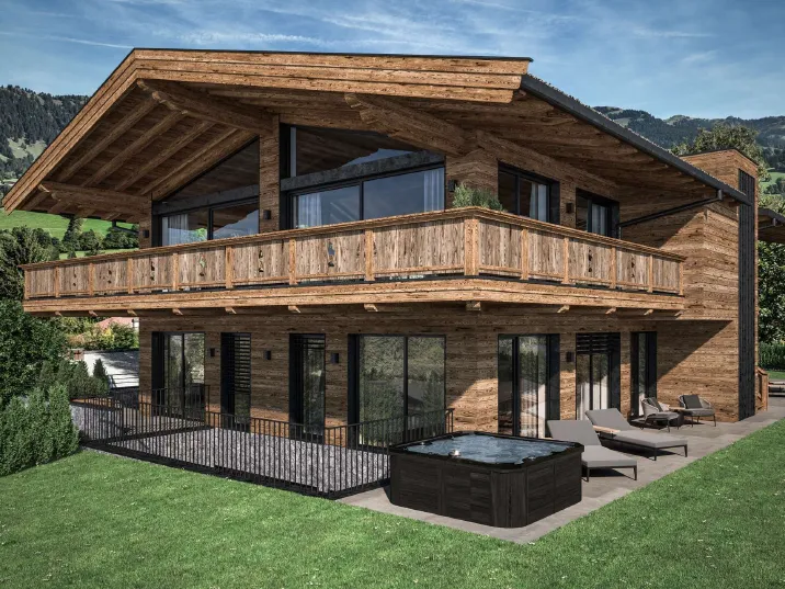 High-End Chalet über dem Talboden
